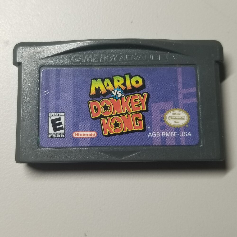 Mario vs Donkey Kong Nintendo Game Boy Advance GBA Working Cartridge RPG